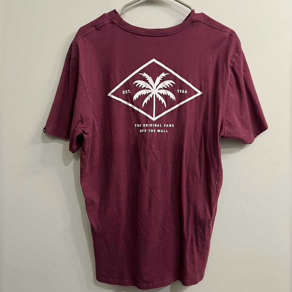 VANS “Off the Wall” T-shirt - Maroon - L